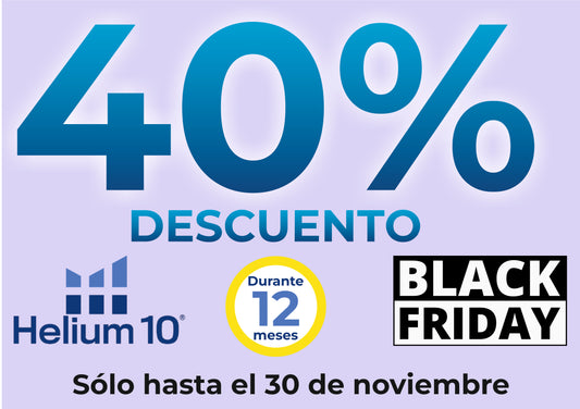 Helium10: ¡40% de Descuento durante 1 año + 15$ Reembolso Exclusivo con Vertex!